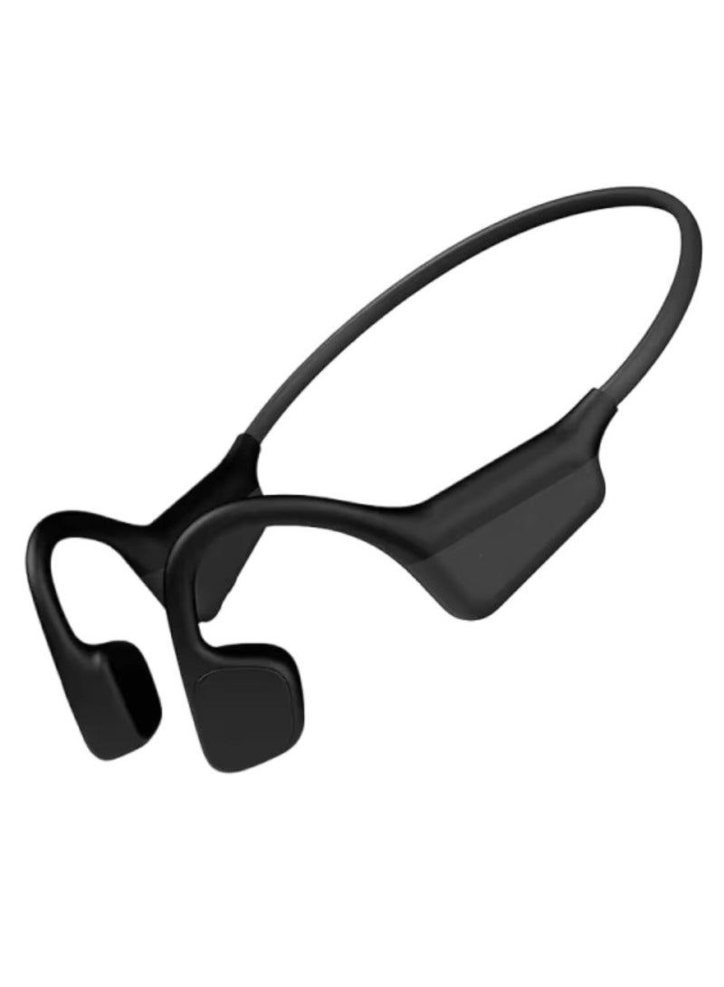 caijin i18Pro Wireless Bone Conduction Headphones, Open-Ear Bluetooth 5.3 Headset with HD Call, Hi-Fi Sound, 15H Long Battery Life, Sweatproof for Sports, Running, Gym, Black - Image 1